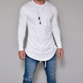Miniatyrbild 5 av 9: Ny herr långärmad pullover T-shirt black 2XL