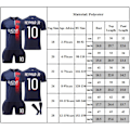 Miniatyrbild 2 av 2: #10 Neymar jR Fotbollströja Träningskit för Barn Pojkar Träningsdräkt Set Tröja + Shorts 20