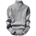 Miniatyrbild 6 av 8: Retro Style Trendig Herr Mode Stickad Pullover wine red M
