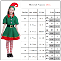 Miniatyrbild 2 av 5: Kvinnor Män Flicka Pojke Familj Cosplay Elf Juldräkt Festkläder Girls 3-4 Years