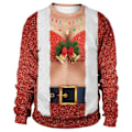 Miniatyrbild 1 av 4: Julpar tröja långärmad T-shirt topp anpassad D M