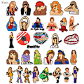 Miniatyrbild 1 av 8: 31 st Taylor Swift-berlocker till Crocs Clog Roliga tecknade skor Dekorationstillbehör 31PCS