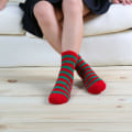 Miniatyrbild 5 av 5: 1/2/4/6 Julgran/Älg Tryck Mjuka Fluffiga Sockor Benvärmare Christmas A 2 Pairs