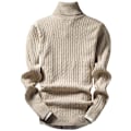 Miniatyrbild 5 av 8: Retro Style Trendig Herr Mode Stickad Pullover wine red M