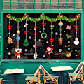 Miniatyrbild 1 av 2: Jultomte snögubbe avtagbar väggfönsterdekal heminredning SR-9