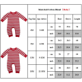 Miniatyrbild 4 av 4: Julklapp Familj Matchande Pyjamas Pjs Set Randig Nattkläder Baby 12M