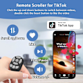 Miniatyrbild 6 av 7: Fingertopps Trådlös Bluetooth Fjärrkontroll, Scrollring för iPhone, Tk Scrollring, Bluetooth Blädderfjärrkontroll, Uppladdningsbar Fingertopps Kamerafjärrkontroll Pink