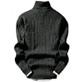 Miniatyrbild 4 av 8: Retro Style Trendig Herr Mode Stickad Pullover wine red M