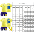 Miniatyrbild 2 av 2: #10 MRNE Fotbollströja Träningskit för Barn Pojkar Träningsdräkt Set Tröja + Shorts 24