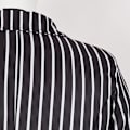 Miniatyrbild 7 av 8: The Nightmare Before Christmas Jack Skellington Cosplay Party Kostym Halloween Fancy Dress Outfit Set Herr Randig Kostym M