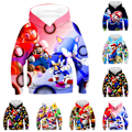 Miniatyrbild 2 av 3: Super Mario Bros 3d Print Barn Hoodie Jacka C 140cm