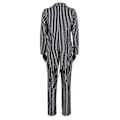 Miniatyrbild 4 av 8: The Nightmare Before Christmas Jack Skellington Cosplay Party Kostym Halloween Fancy Dress Outfit Set Herr Randig Kostym 3XL