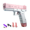 Miniatyrbild 1 av 10: Elektrisk Vattenleksak Automatisk Vattenleksak för Pojkar & Flickor för Sommar Simbassängleksaker Pink clip version