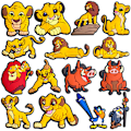 Miniatyrbild 2 av 4: 15 st Disney's Lejonkungen Skoberlocker Set Dekorationstillbehör för Crocs Träskor 15PCS