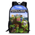 Miniatyrbild 1 av 3: Minecraft Ryggsäck för Barn Student Skolväska Axelväska D