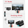 Miniatyrbild 2 av 5: Switch Dock, TV-projektionsladdningsdocka för Switch, kylfläkt Kompakt 4K HDMI-adapter, bärbar Switch-laddningsstativ, Switch Dockningsstation USB 3.0