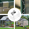 Miniatyrbillede 5 af 5: 100 stk. polycarbonat drivhuspaneler rustfrit stål clips Z-clips*