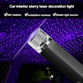 Miniatyrbilde 3 av 5: Mini LED-projektorlampe Stjernenatt, Auto-Rotate Mini LED-projektorlampe Stjernenatt, Mini Projektorlampe Stjernenatt for Bil, Soverom, Stue (Rød + Blå)