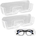 2 stk. Brilleholder til vægmontering, klæbelig akrylbrilleholder