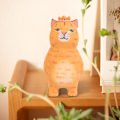 Miniatyrbillede 4 af 5: Kommodebord Figurer, Sød Håndlavet Lykkekat Statue, Statue Hjemmestudie Figurer til Skrivebord Hylde Bord Ornament, Stående Hest Harpiks Statue