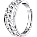 Miniatyrbillede 1 af 5: Angstring til kvinder, sølv fidget ring til angst ringbånd justerbar