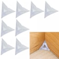 Miniatyrbild 1 av 5: 100-pack trapphörnsdammskydd triangulär transparent kristalltrappdammskydd