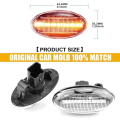 Miniatyrbilde 5 av 5: 2 stk LED Front Fender Side Marker Light Turn Signal Lamp Assembly Kompatibel