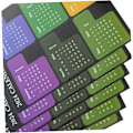 Miniatyrbild 4 av 5: 12 ark 2024 Index Stickers Färgglada Dekor Notebook Flikar Papper Stick