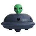 Miniatyrbillede 3 af 5: Alien Statue, en Alien, der sidder på et rumskib, multifunktionel rumvæsen-figur, sjov boligindretning, askebæger