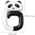 Pikkukuva 2 / 5: 6 kpl avaimen lompakko muovi ripustin pouf pöytä reppu koukut opiskelija monitoiminen panda, 7,5 * 5 cm
