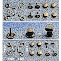 Miniatyrbild 5 av 5: 20 stycken justerbara midjebältesförlängare set jeansförlängare midjeförlängare knapp för byxor justerbar jeansknapp perfekt passform omedelbar knapp