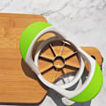 Miniatyrbillede 4 af 5: Professionel æbleskærer i rustfrit stål med 8 blade i rustfrit stål | Æbleskræller med anti-kerne håndtag | Ergonomisk design ABS BPA-fri | Frugt
