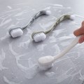 Miniatyrbillede 2 af 4: 3 langskaftede skobørster, dobbelthovedede bløde børster til rengøring