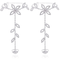Miniatyrbillede 1 af 5: Blomster Diamant Fødder Kæde (Par) Bryllup Kvinders Barefoot Fødder Kæde B