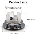 Miniatyrbilde 2 av 5: Overløpsdeksel for vask, 4 stk. overløpsring for vask, overløpsstopper for vask, rund overløpsdeksel for vask, for servant, baderom, kjøkken