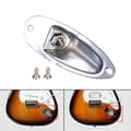 Miniatyrbild 3 av 5: 1 st båtstil 1/4\" laddad gitarr pickup uttag jack plugg uttag platta