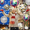 Pikkukuva 5 / 5: Disco-pallo, 80-luvun koristelu, 9 kpl disco-ilmapalloa, 22 tuuman valtava 4D-folioilmapallo