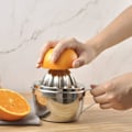 Miniatyrbillede 4 af 5: Manuel Citruspresse i 304 Rustfrit Stål, Robust Citron Appelsin Grapefrugt Presser Saft Ekstraktor, Opvaskemaskine Sikker