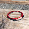Miniatyrbillede 5 af 5: 1,5 mm Herrearmbånd i ægte læder - Håndlavet justerbar manchet, Herre Minimalisme Læder Wrap Armbånd, Enkle tilbehør,  (Antik Brun)