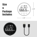 Miniatyrbild 3 av 5: Smart digitalt måttband med LCD-display, uppladdningsbart portabelt längdmätningsverktyg för plana böjda diameter udda form hög precision fars dag present