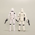 Miniatyrbillede 3 af 5: Star Wars Darth Vader Hvid Samurai Clone Trooper 3,75 Tommer Leddelt