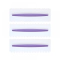 Miniatyrbild 1 av 5: Frosting Smoother, Oskadlig Plast Kakskrapa Kam, Livsmedelskvalitet 3 st