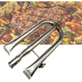 Miniatyrbillede 1 af 4: BBQ rustfrit stålrør, BBQ-grill reservedele rør gasbrænder rør rustfrit stål U-formet.