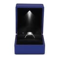 Led-upplyst ringask örhänge ring presentask bröllopsring smycken