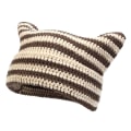 Miniatyrbild 1 av 4: Söt kattöronmössa Lazy Style Y2k Beanies, vintervarma virkade mössor för kvinnor flickor pojkar