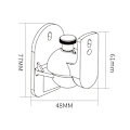 Miniatyrbillede 4 af 4: 2X Universal vægbeslag til højttalere, boksfiksering, rotation + hældning, modstandsdygtig over for maks. belastning 5 kg, vægmontering - sort