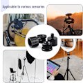 Miniatyrbilde 4 av 4: 2 stk mikrofonstativadapter, hannkamera skrue adapter gjenge 5/8 hunn til