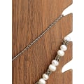Miniatyrbild 5 av 5: Lätt stativ i trä för halsband, fristående stafflihållare för flera halsband, brunt