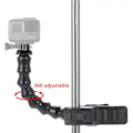 Miniatyrbillede 5 af 5: Klemmemontering Flex Svanehalsmontering Kompatibel med GoPro Hero 11, 10, 9,