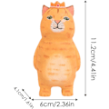 Miniatyrbillede 2 af 5: Kommodebord Figurer, Sød Håndlavet Lykkekat Statue, Statue Hjemmestudie Figurer til Skrivebord Hylde Bord Ornament, Stående Hest Harpiks Statue
